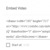 YouTube向视频添加HTML5嵌入